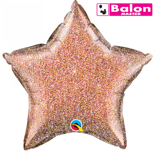Star glittergraphic rose gold 20in