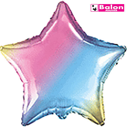 Star gradiente pastel 18in