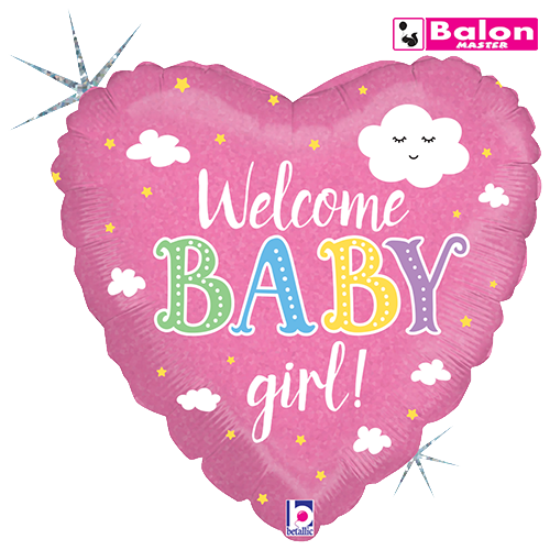Welcome baby girl 18in
