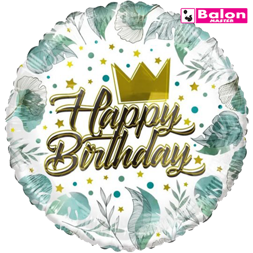 Birthday crown and leaves ECO 18in