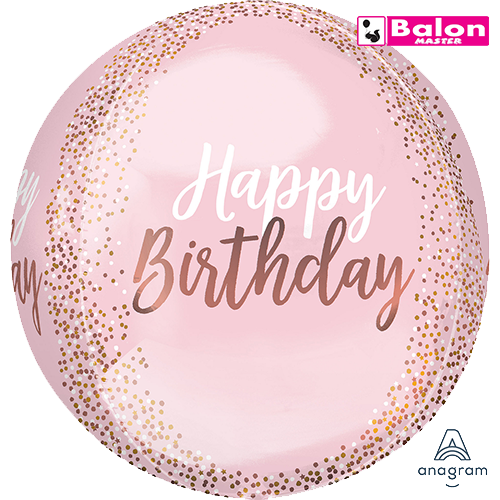 Blush birthday orbz