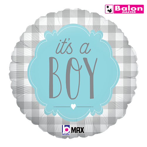 Boy buffalo plaid 18in