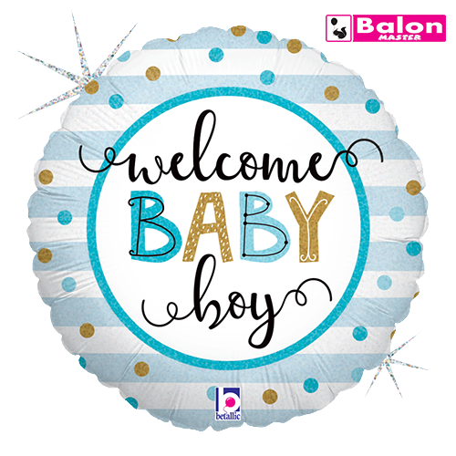 Baby boy stripes 18in
