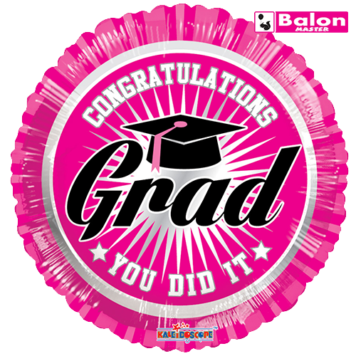 Congratulations grad pink 18in