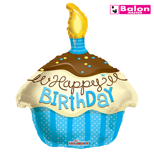 Cupcake blue 18in