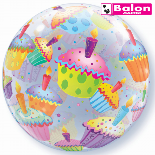 Cupcakes bubble 22in