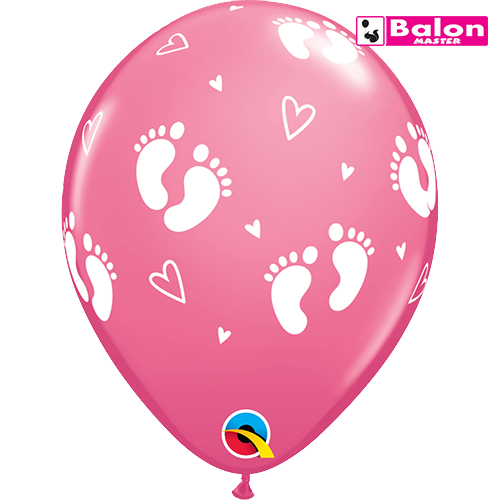 Gumeni baby footprints and hearts 11in