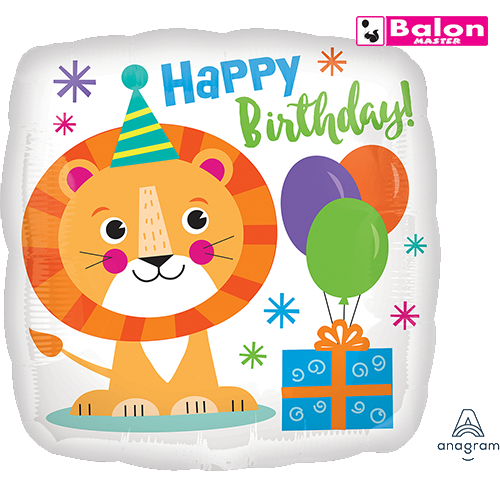 Happy lion birthday 18in