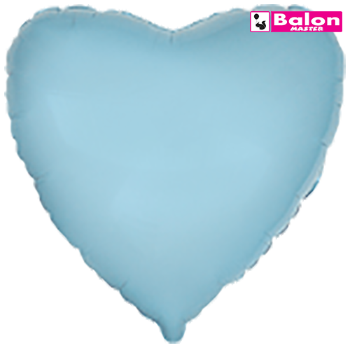 Heart baby blue 18in
