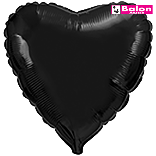Heart black 18in