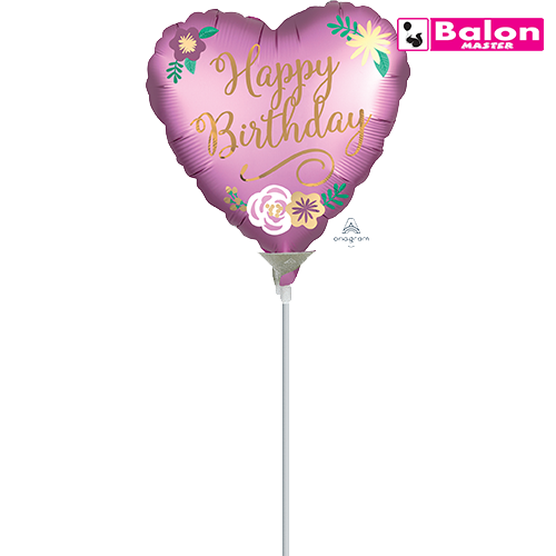 Balon štapić birthday satin flowers
