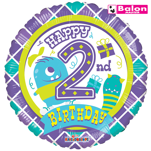2nd birthday boy 18in