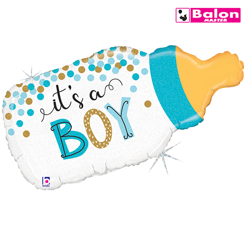 Oblik confetti baby bottle boy