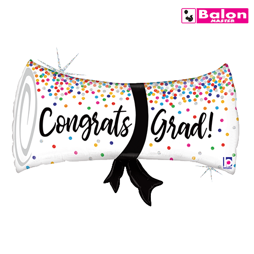 Oblik grad confetti diploma
