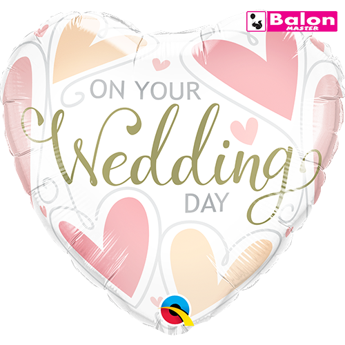 On your wedding day hearts 18in