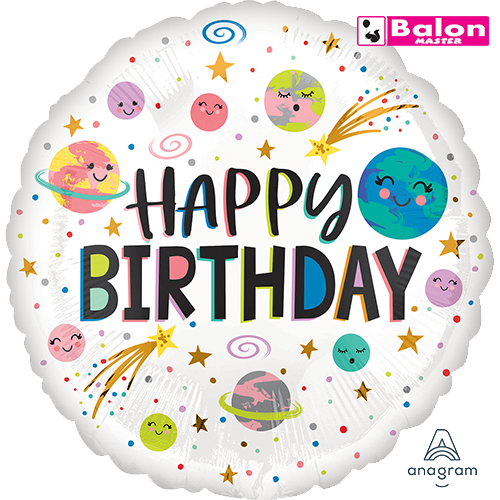 Smiling galaxy happy birthday 18in